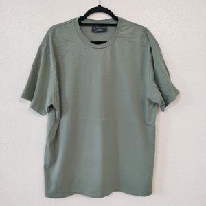 No Bounderies Men's Plain Green Shirt Medium